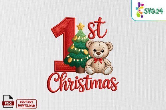 1st Christmas Embroidery PNG: Boutique Sweatshirt Review