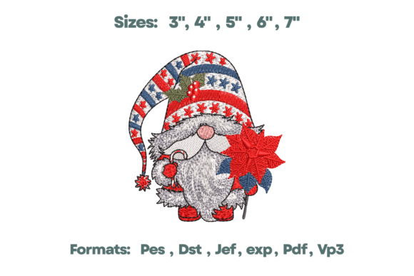 Review: Americana Gnome Poinsettia Embroidery for Holiday Sales