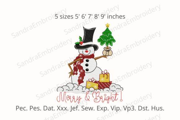 Review: Merry and Bright Snowman Embroidery
